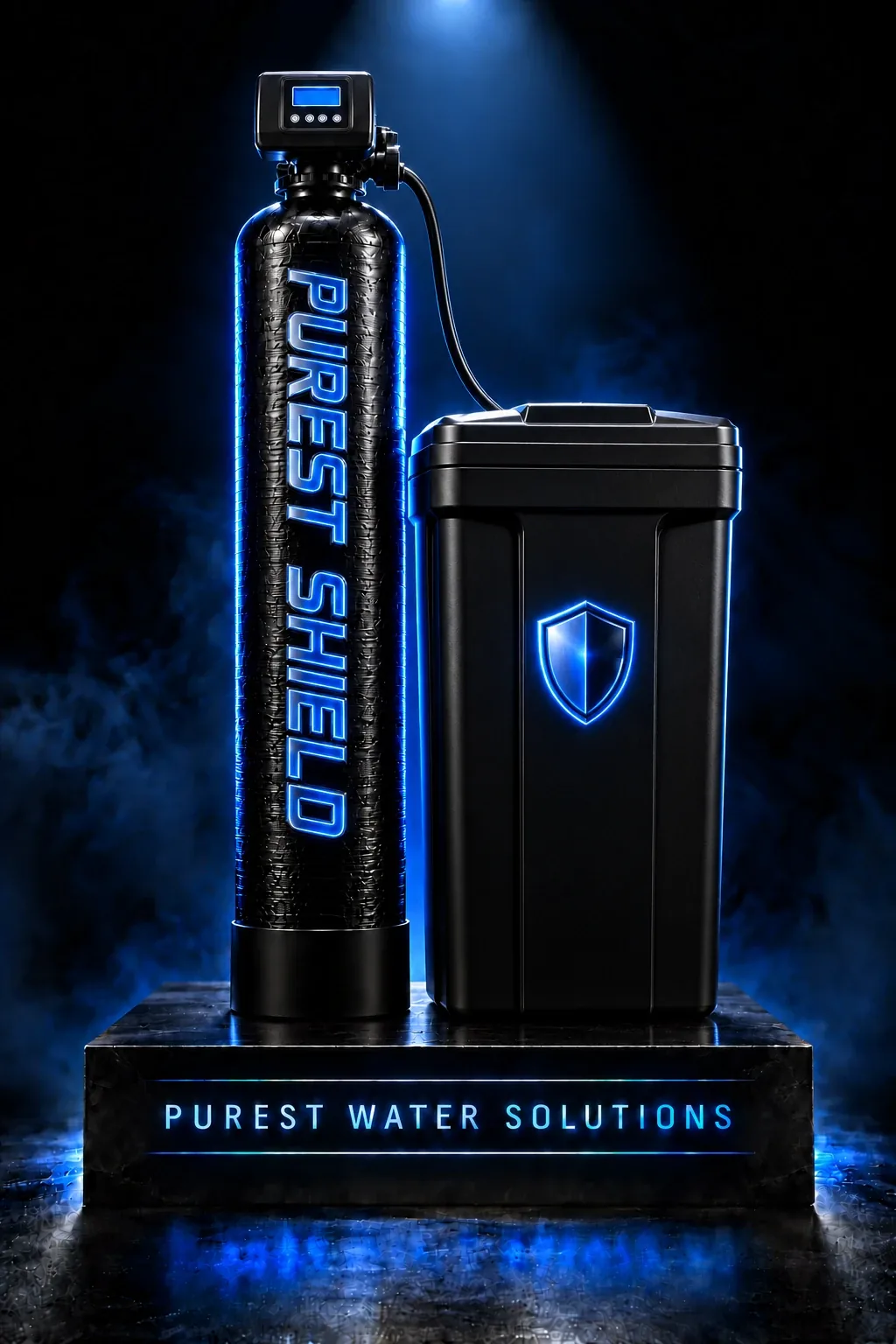 PurestShield on a dark stage