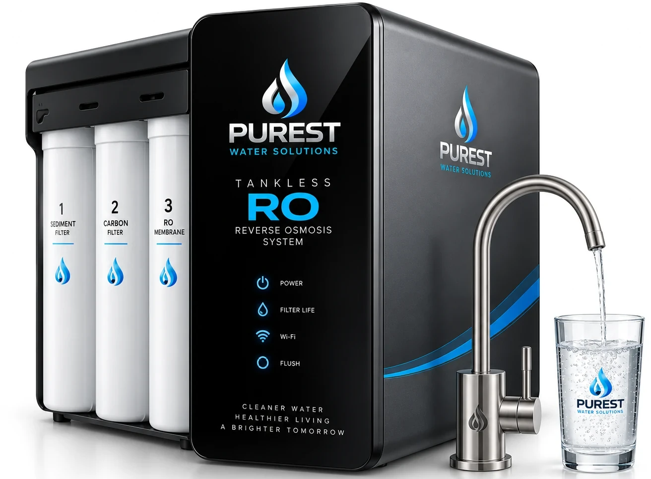 Purest Tankless RO render