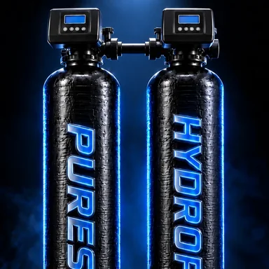 Purest HydroFlo on a dark stage